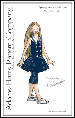 Navy Blue pattern for Paola Reina